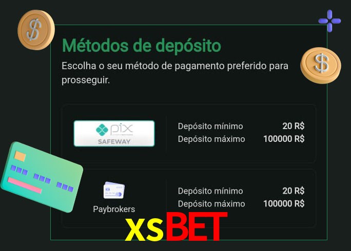 O cassino xsbet oferece uma grande variedade de métodos de pagamento